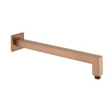 Cutout image of Vado Individual Brushed Bronze Square Wall-Mounted Shower Arm